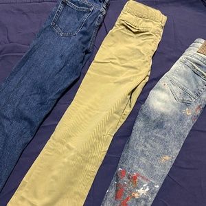 2 pair of jeans & 1 pair of Khakis